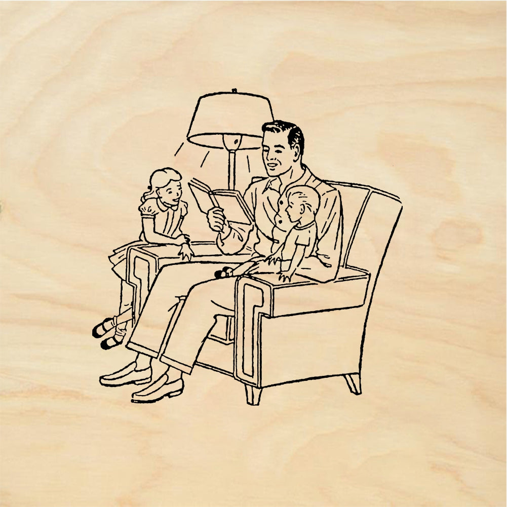 StampaFe Reading the good book Reading Good Book - Rubber Stamp 1.75 x 1.5