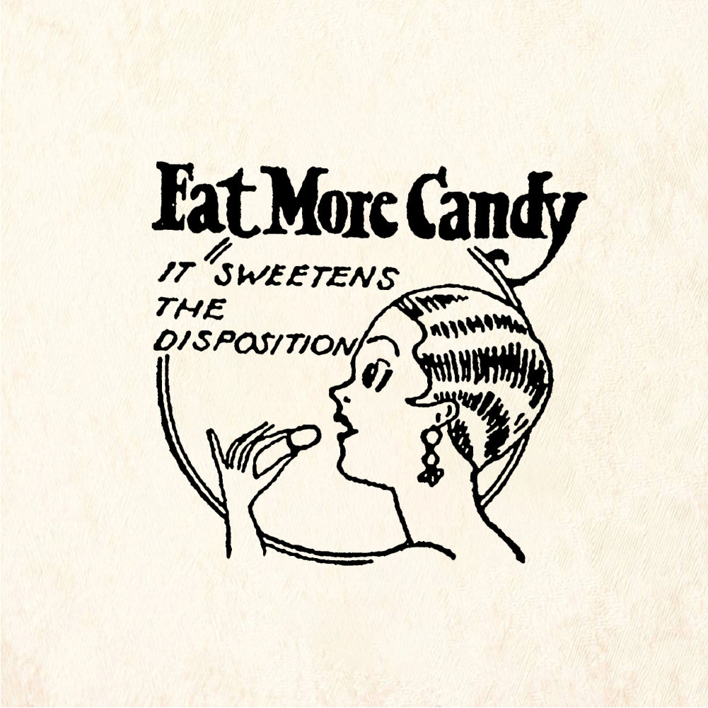 StampaFe EAT MORE CANDY - Rubber Stamp 1 x 0.75