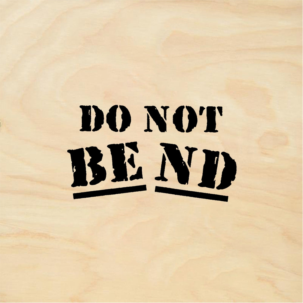 StampaFe DO NOT BEND version #1 Do Not Bend One - Rubber Stamp 2 x 1