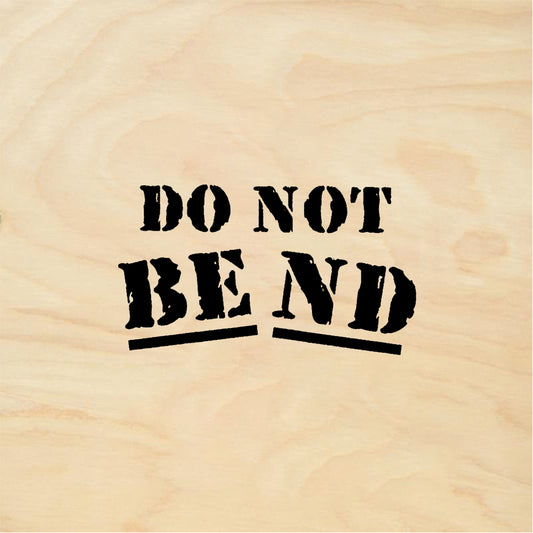 StampaFe DO NOT BEND version #1 Do Not Bend One - Rubber Stamp 2 x 1