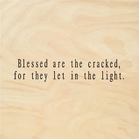 StampaFe Blessed are the cracked - Rubber Stamp 2.25 x 0.75