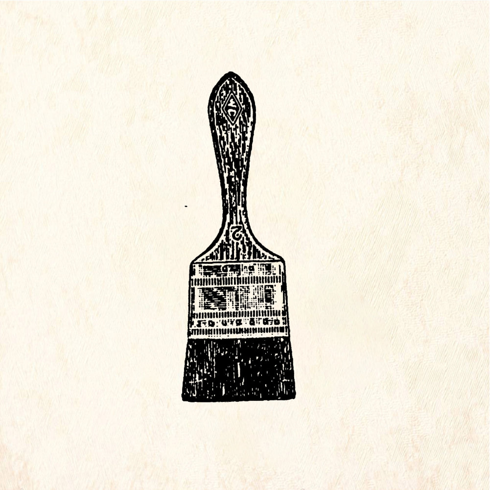 StampaFe Paint brush - Rubber Stamp 0.75 x 2