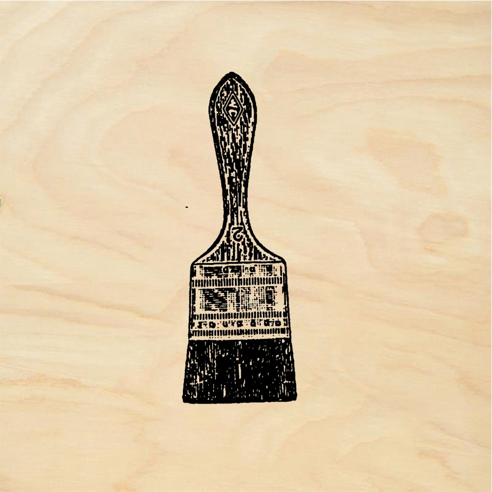 StampaFe Paint brush - Rubber Stamp 0.75 x 2