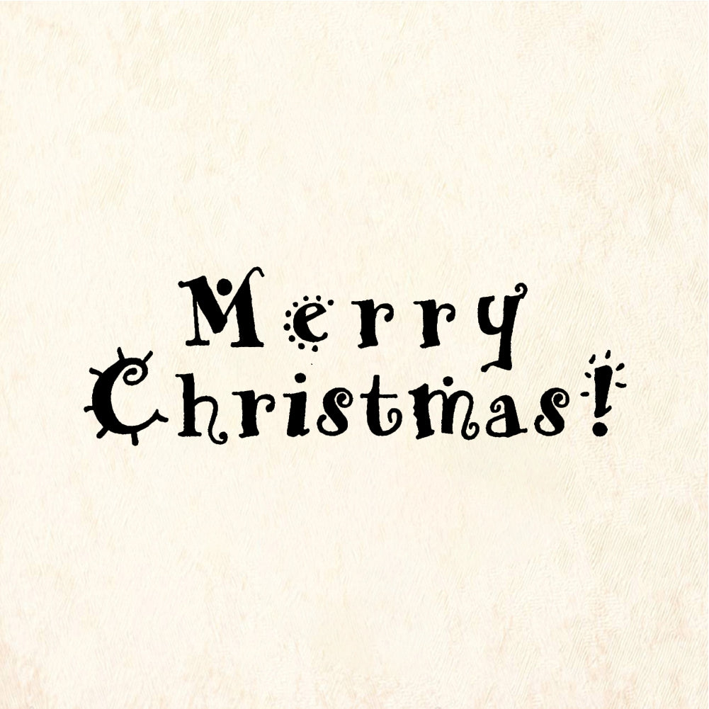 StampaFe Merry Christmas, chili pepper Chili Christmas - Rubber Stamp 1.75 x 0.5
