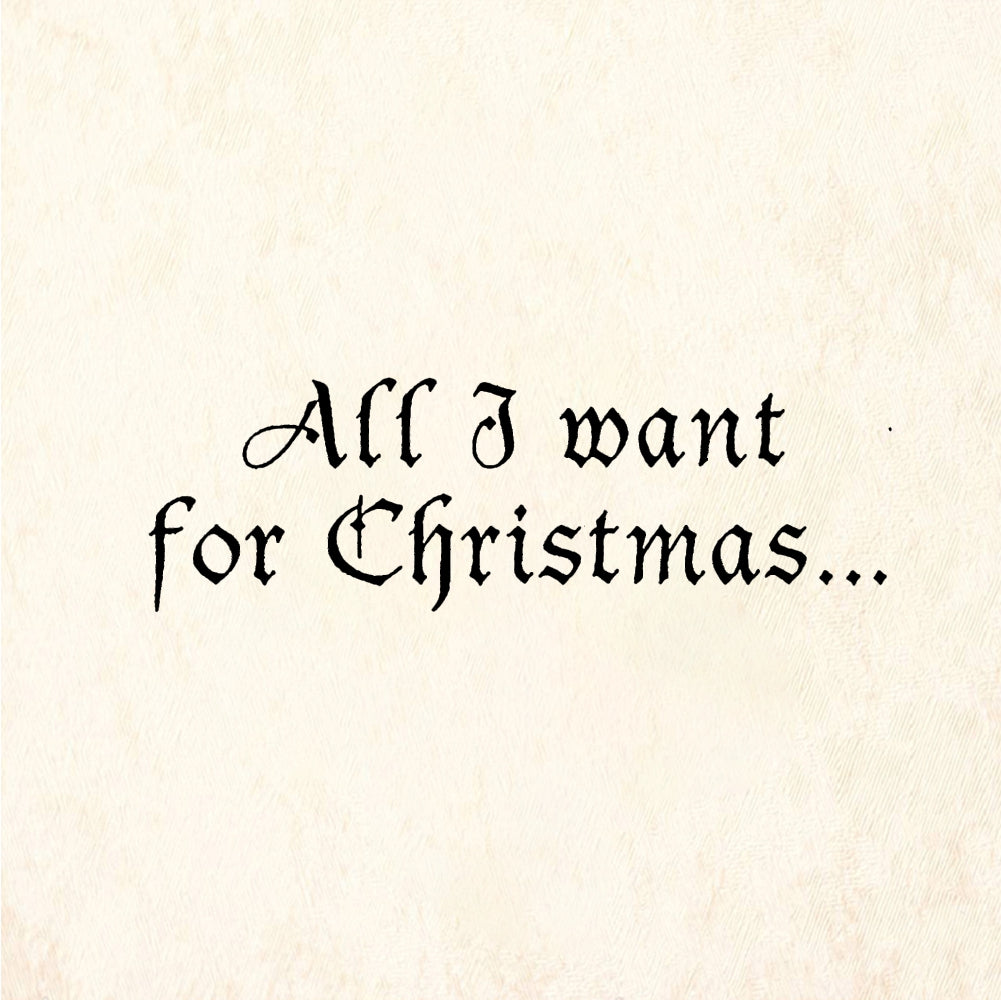 StampaFe All I want for Christmas All I Want Christmas - Rubber Stamp