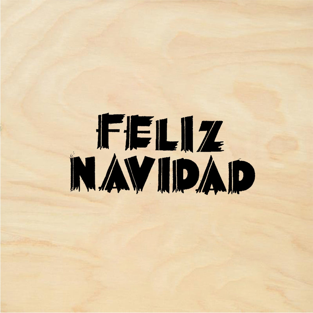StampaFe FELIZ NAVIDAD, ragged Feliz Navidad - Rubber Stamp 2.25 x 1