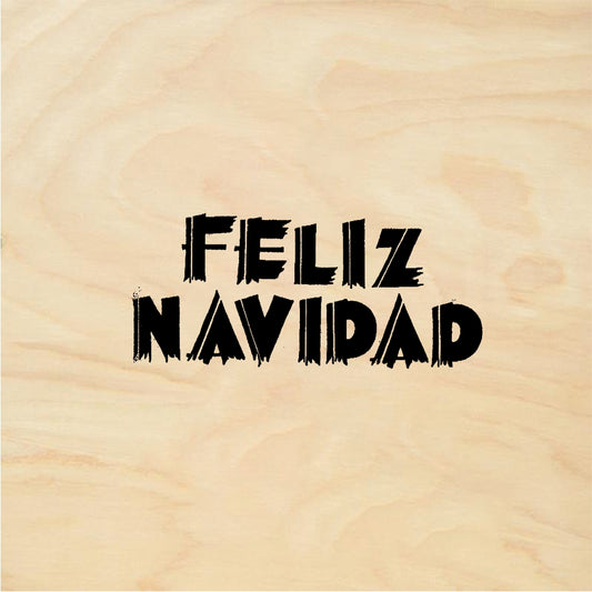 StampaFe FELIZ NAVIDAD, ragged Feliz Navidad - Rubber Stamp 2.25 x 1
