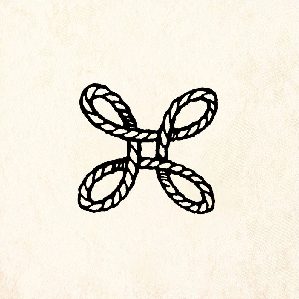 StampaFe Endless Rope Four-Loop Knot Rubber Art Stamp