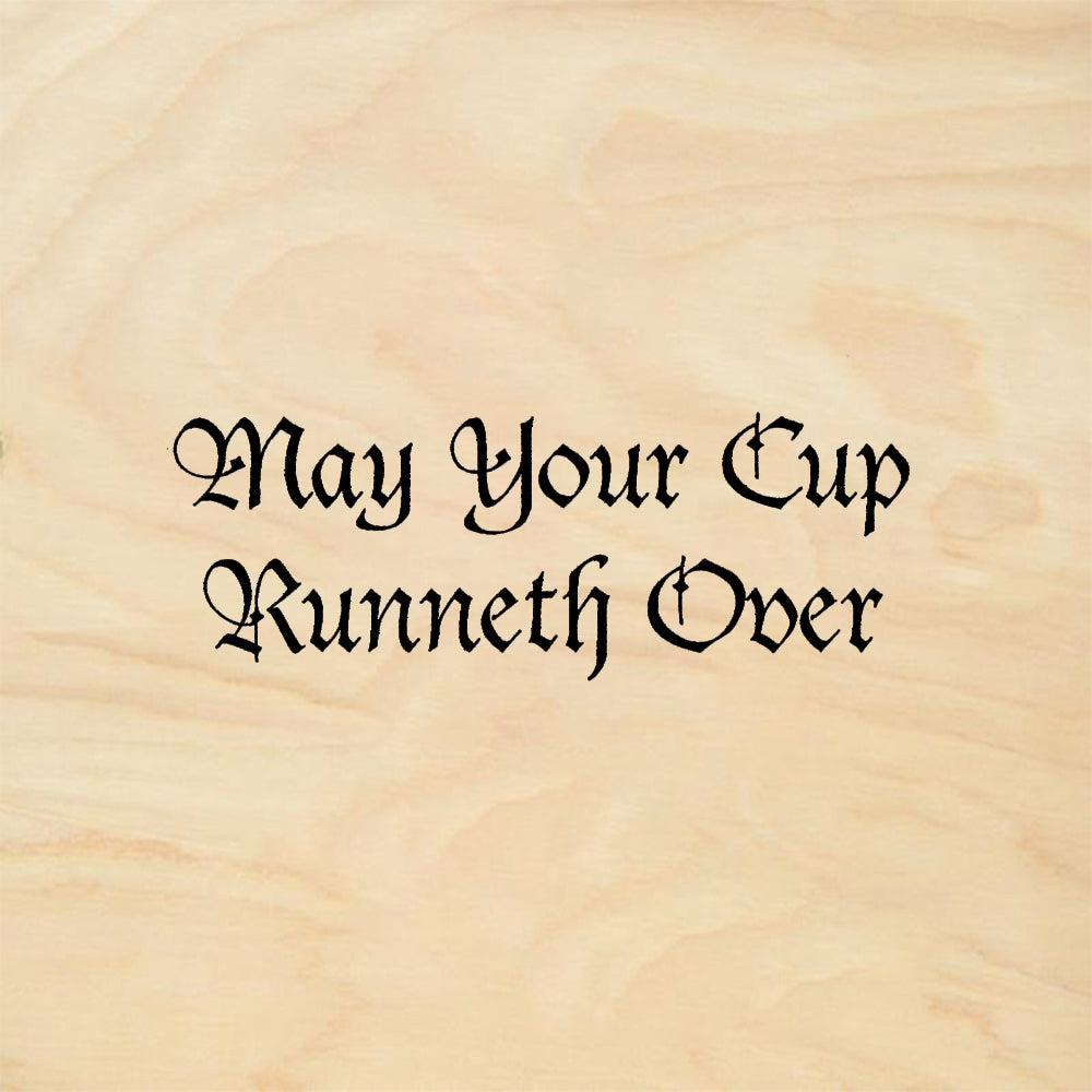 StampaFe May Your Cup Runneth Over - Rubber Stamp 2.25 x 1