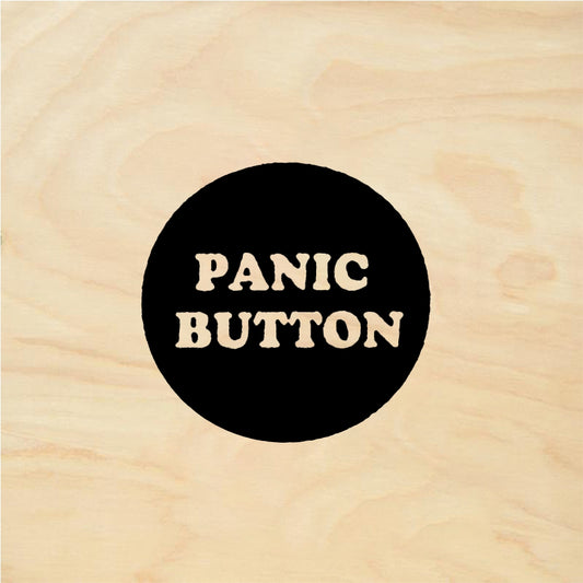 StampaFe Panic button - Rubber Stamp 1.25 x 0.75