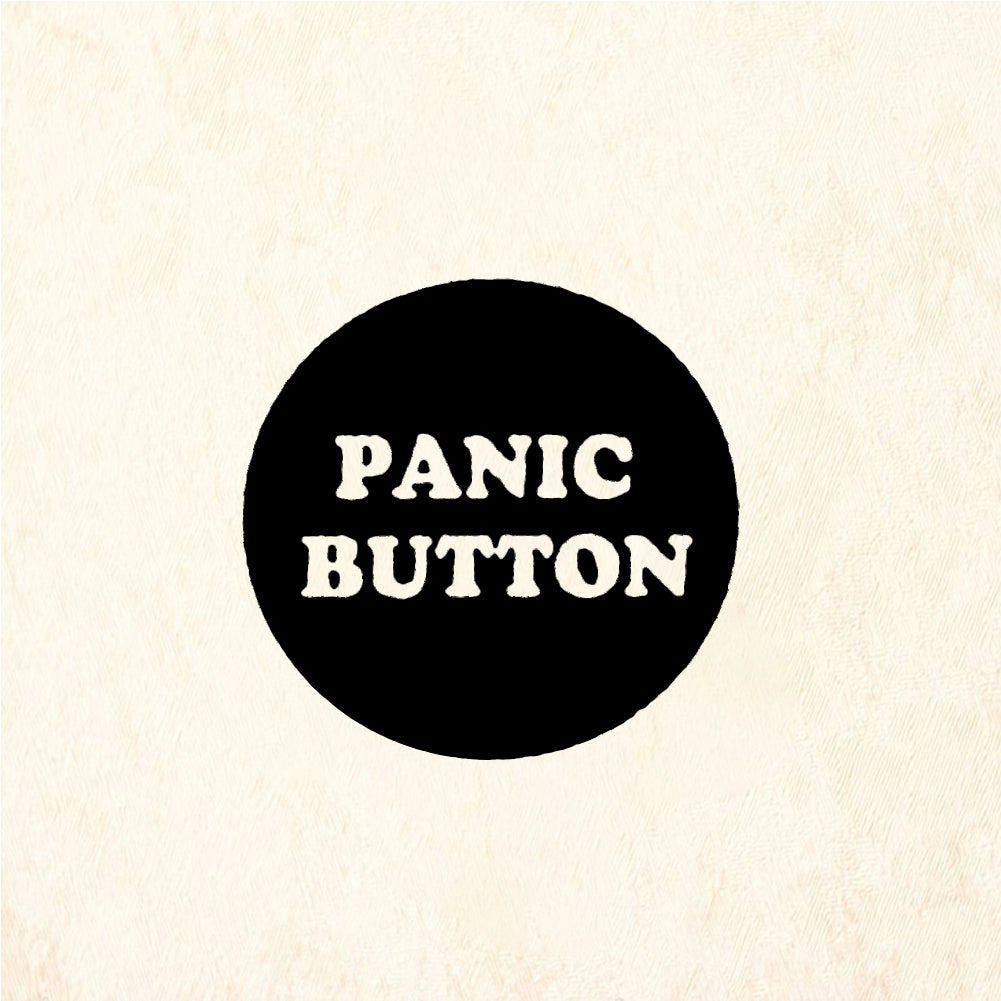 StampaFe Panic button - Rubber Stamp 1.25 x 0.75