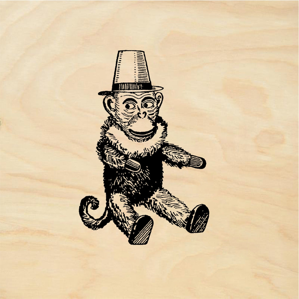 StampaFe Mechanical Monkey - Rubber Stamp 1.5 x 2