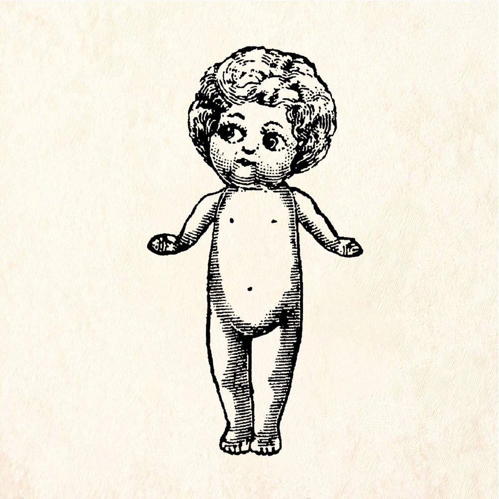 StampaFe Dolly Kewpie - Rubber Stamp 1.25 x 1.75