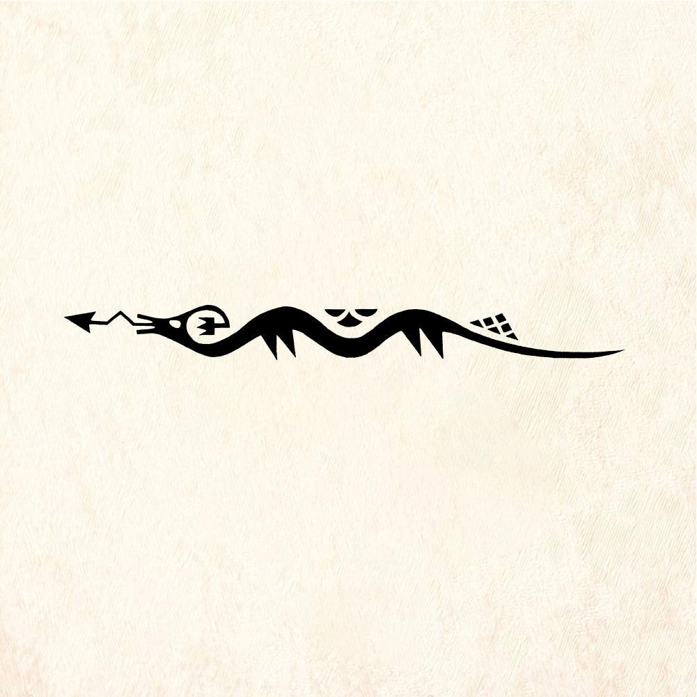 StampaFe Water serpent, straight Water Serpent - Rubber Stamp 3 x 0.5