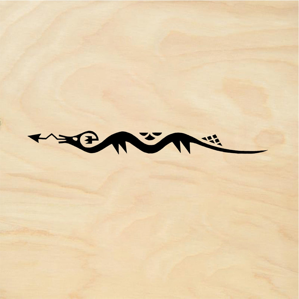 StampaFe Water serpent, straight Water Serpent - Rubber Stamp 3 x 0.5