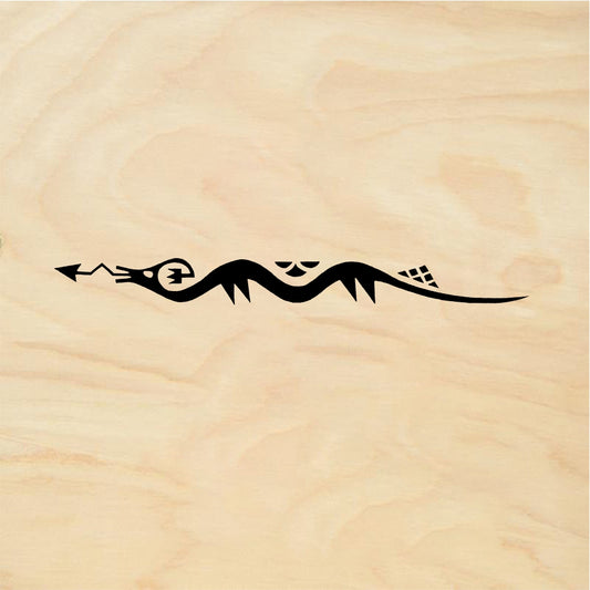 StampaFe Water serpent, straight Water Serpent - Rubber Stamp 3 x 0.5