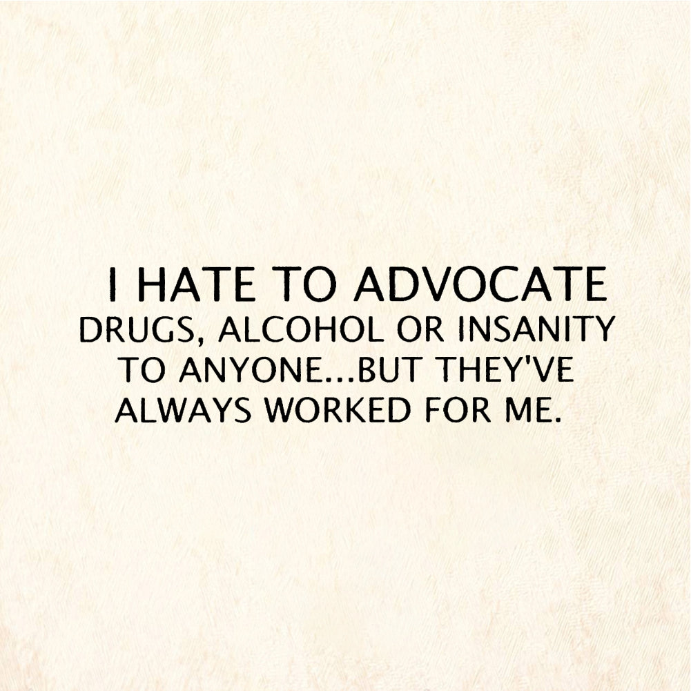 StampaFe I HATE TO ADVOCATE - Rubber Stamp 1.75 x 0.75