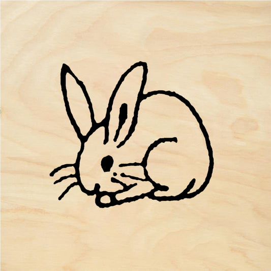 StampaFe Wee bunny - Rubber Stamp 0.5 x 0.75