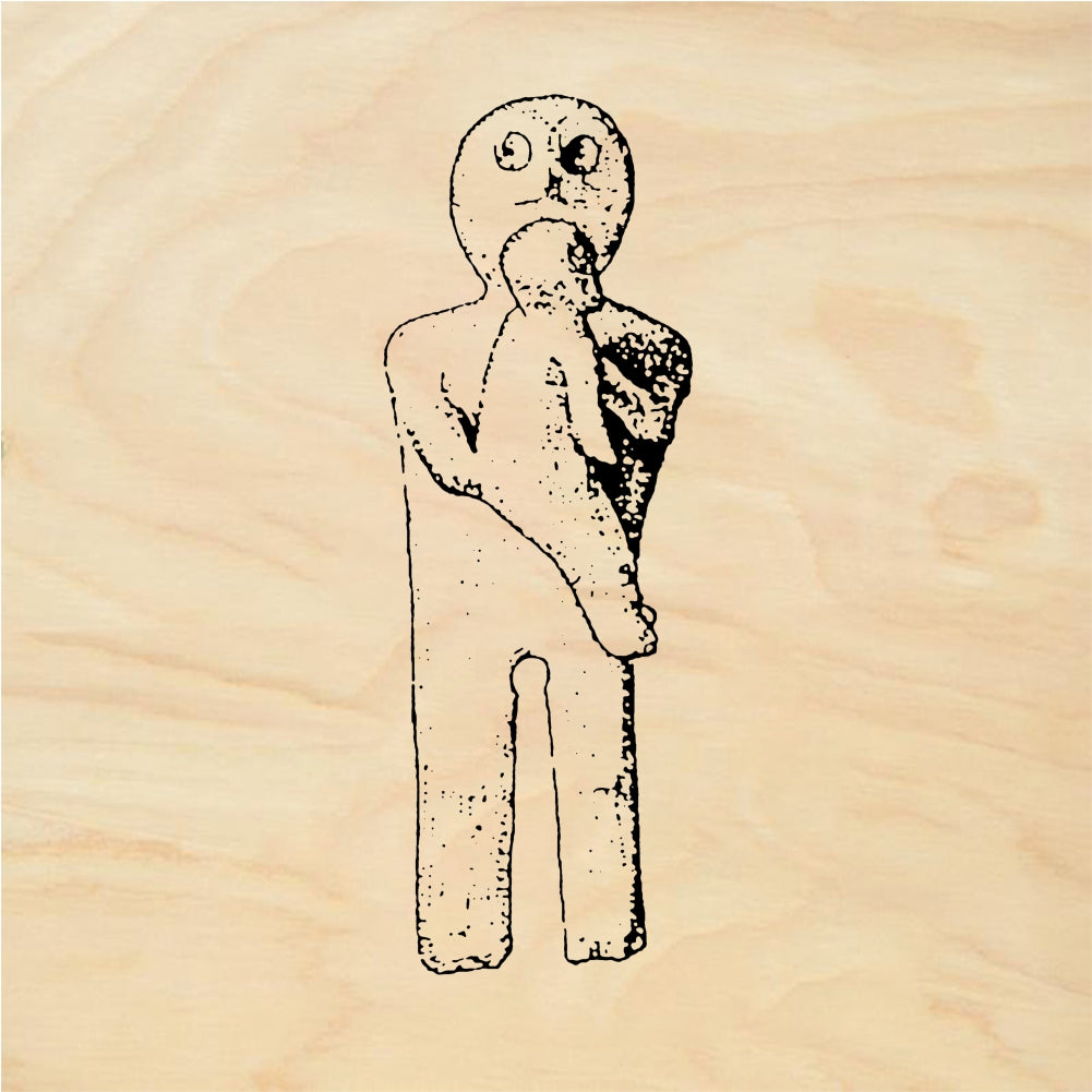 StampaFe Prehistoric mom - Rubber Stamp 0.5 x 1.25