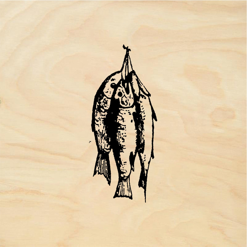 StampaFe Dead fish - Rubber Stamp 1.25 x 0.5
