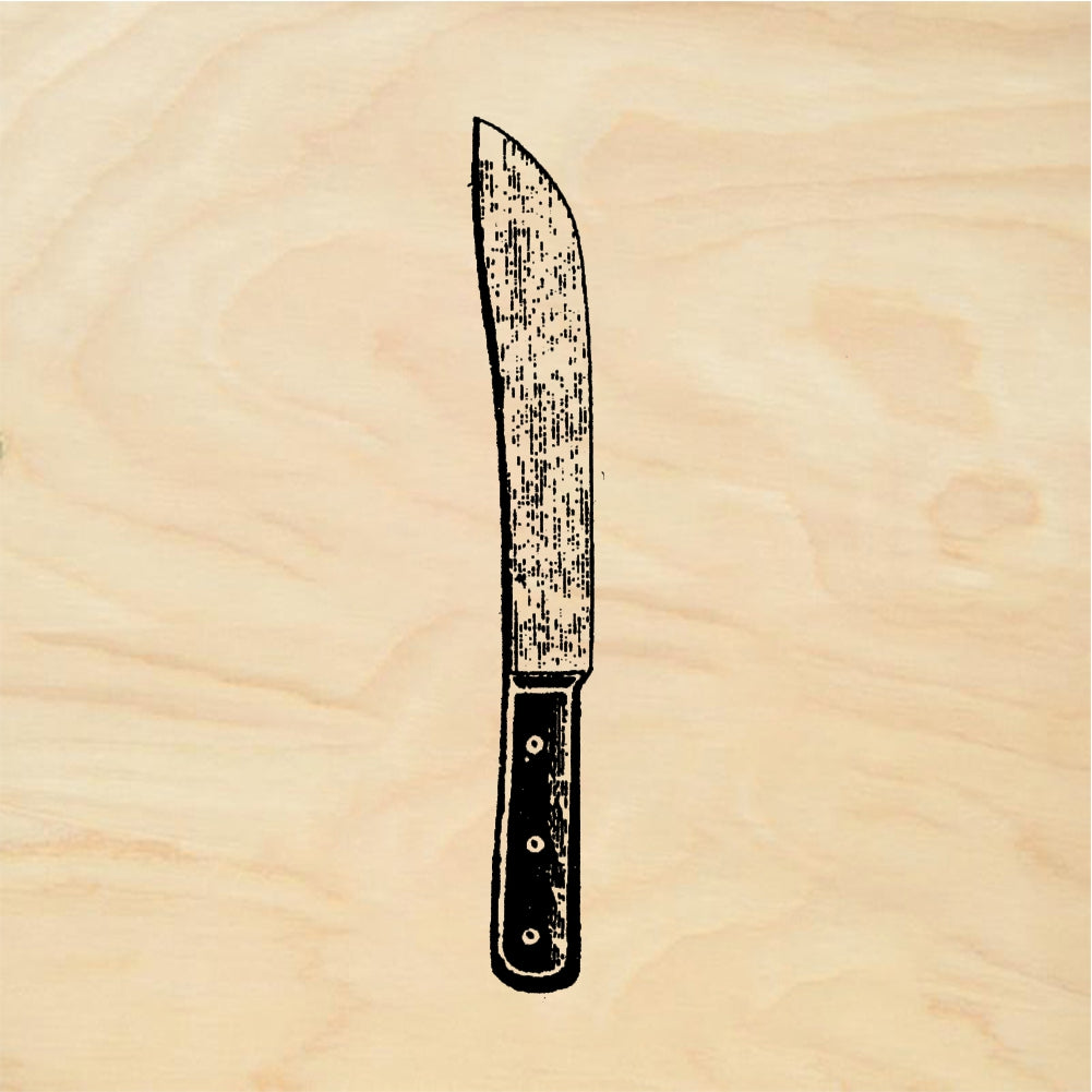 StampaFe Knife Dinner Knife - Rubber Stamp 1.5 x 0.75