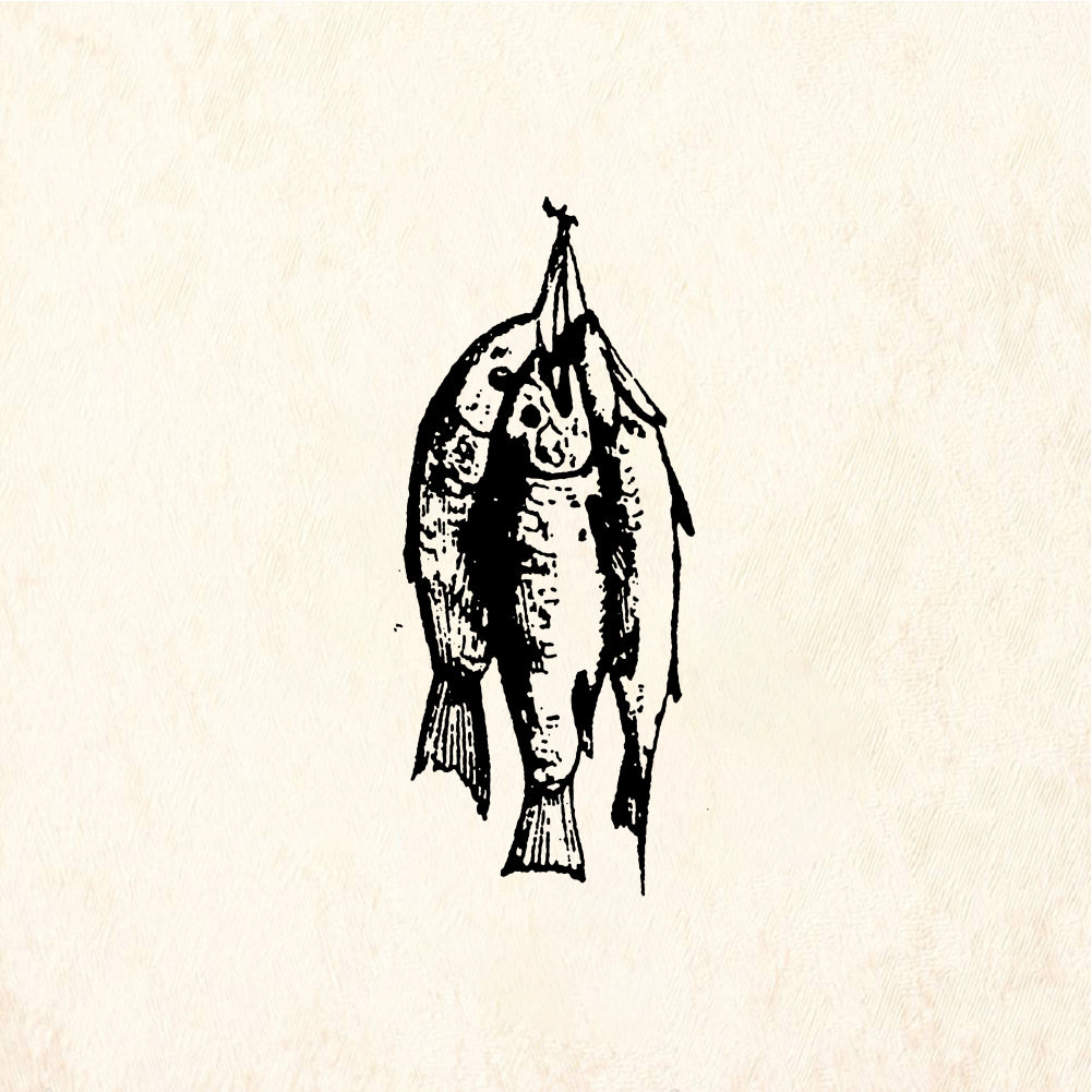 StampaFe Dead fish - Rubber Stamp 1.25 x 0.5