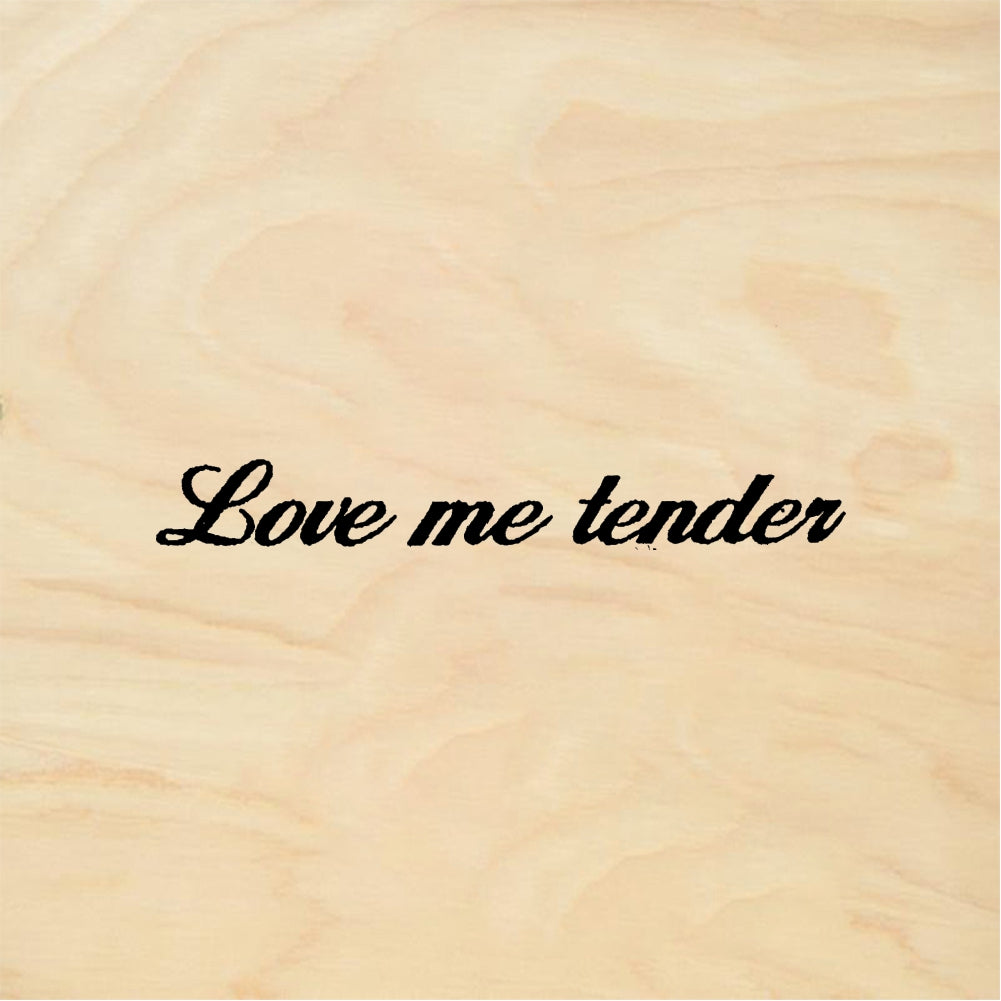 StampaFe Love me tender - Rubber Stamp 1.5 x 0.75