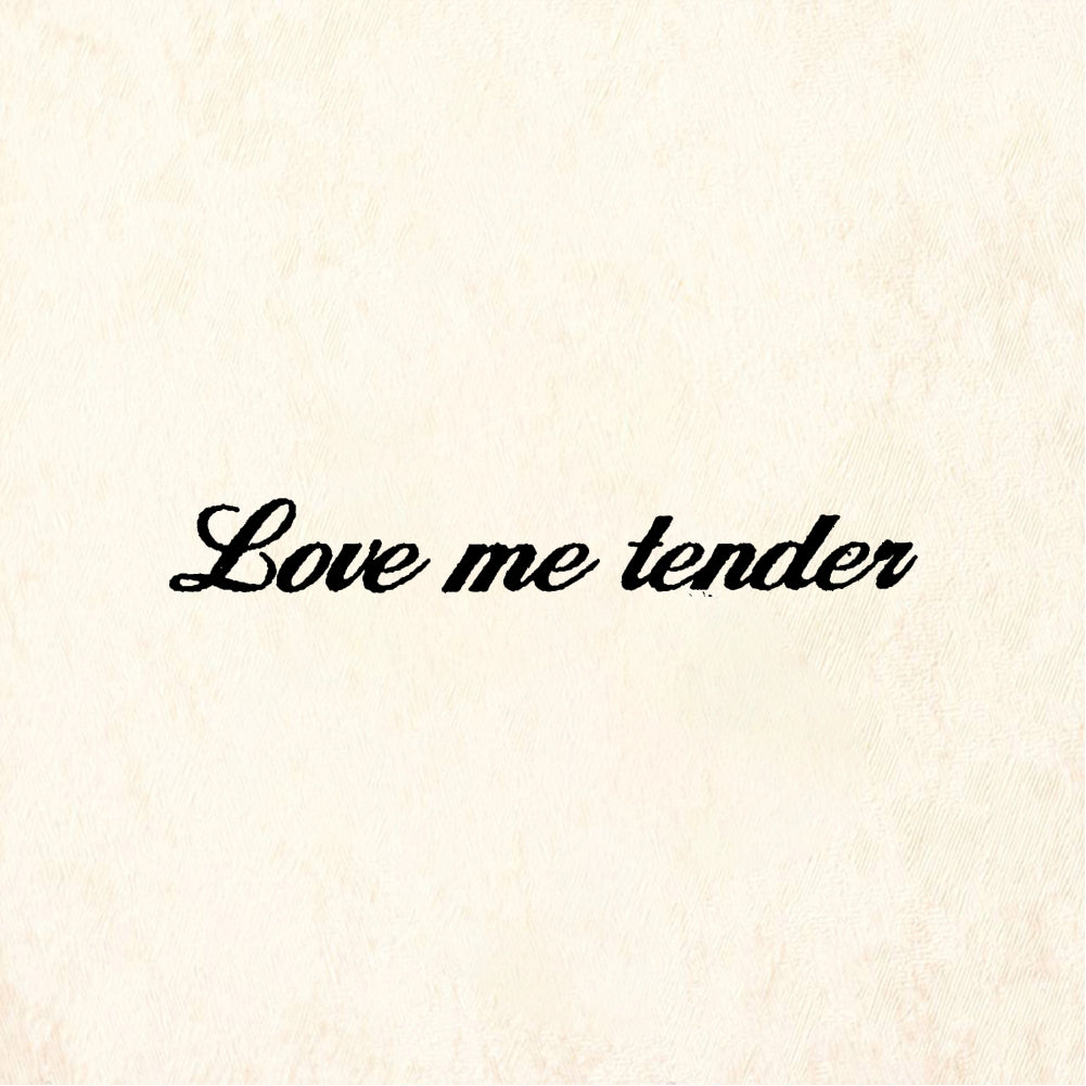 StampaFe Love me tender - Rubber Stamp 1.5 x 0.75
