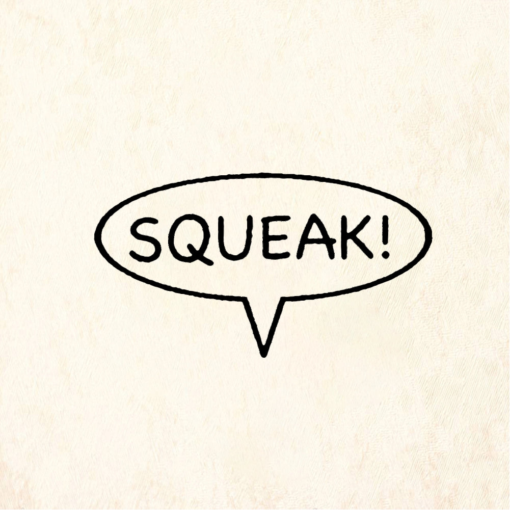 StampaFe SQUEAK! - Rubber Stamp 0.5 x 0.75