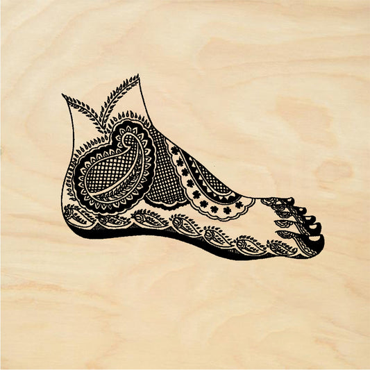 StampaFe Mehndi foot - Rubber Stamp 2 x 1.5