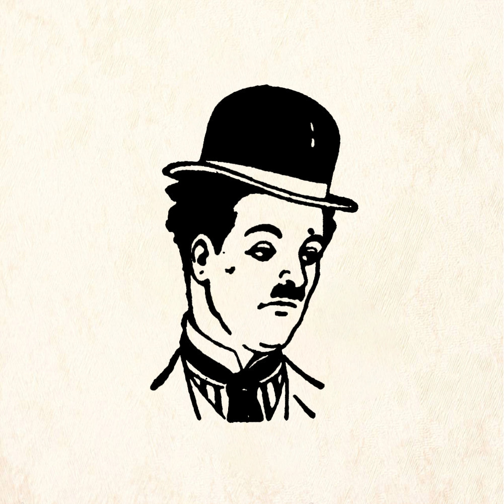 StampaFe Charles Charlie Chaplin - Rubber Stamp 1.25 x 1.5
