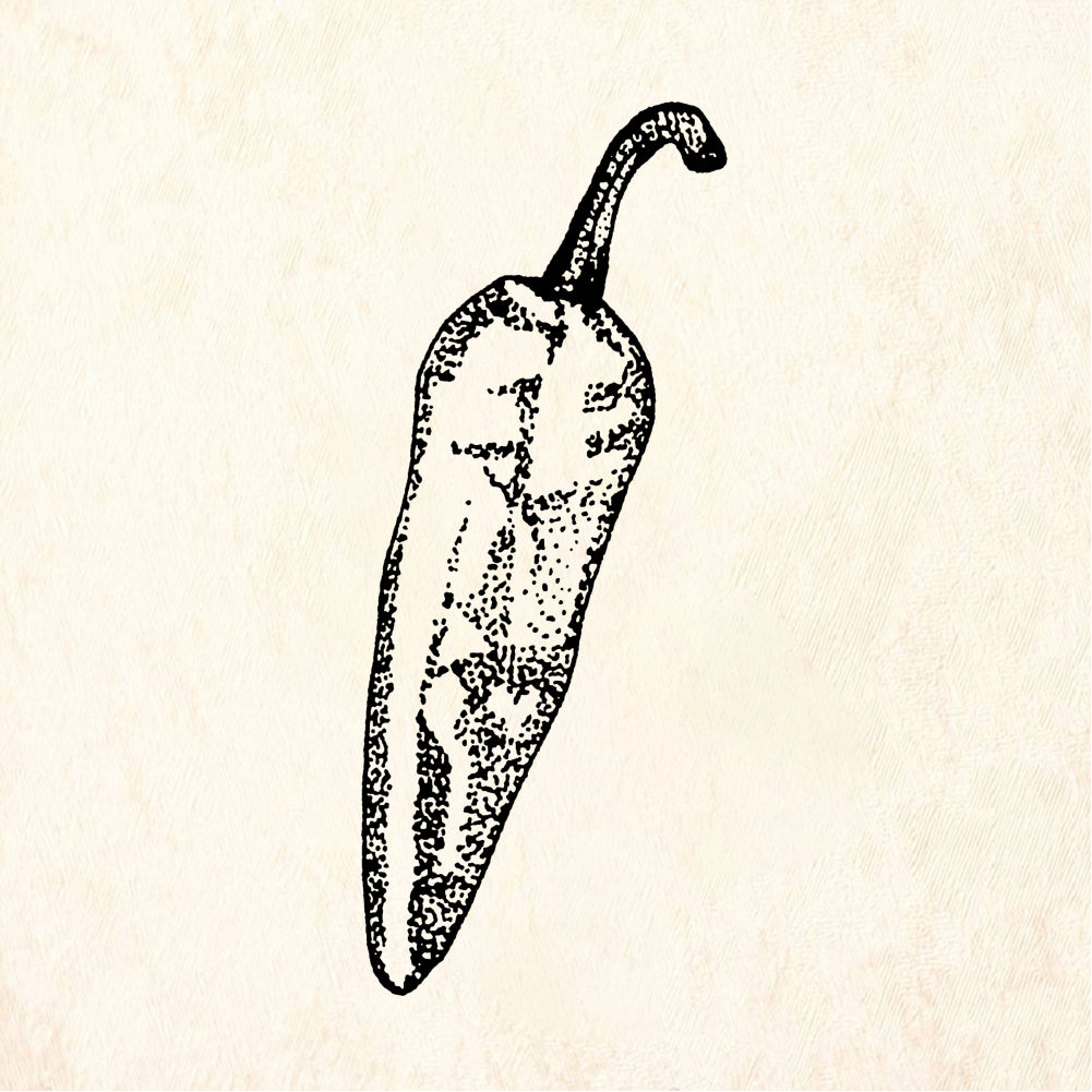 StampaFe Big Chile Pepper Rubber Art Stamp