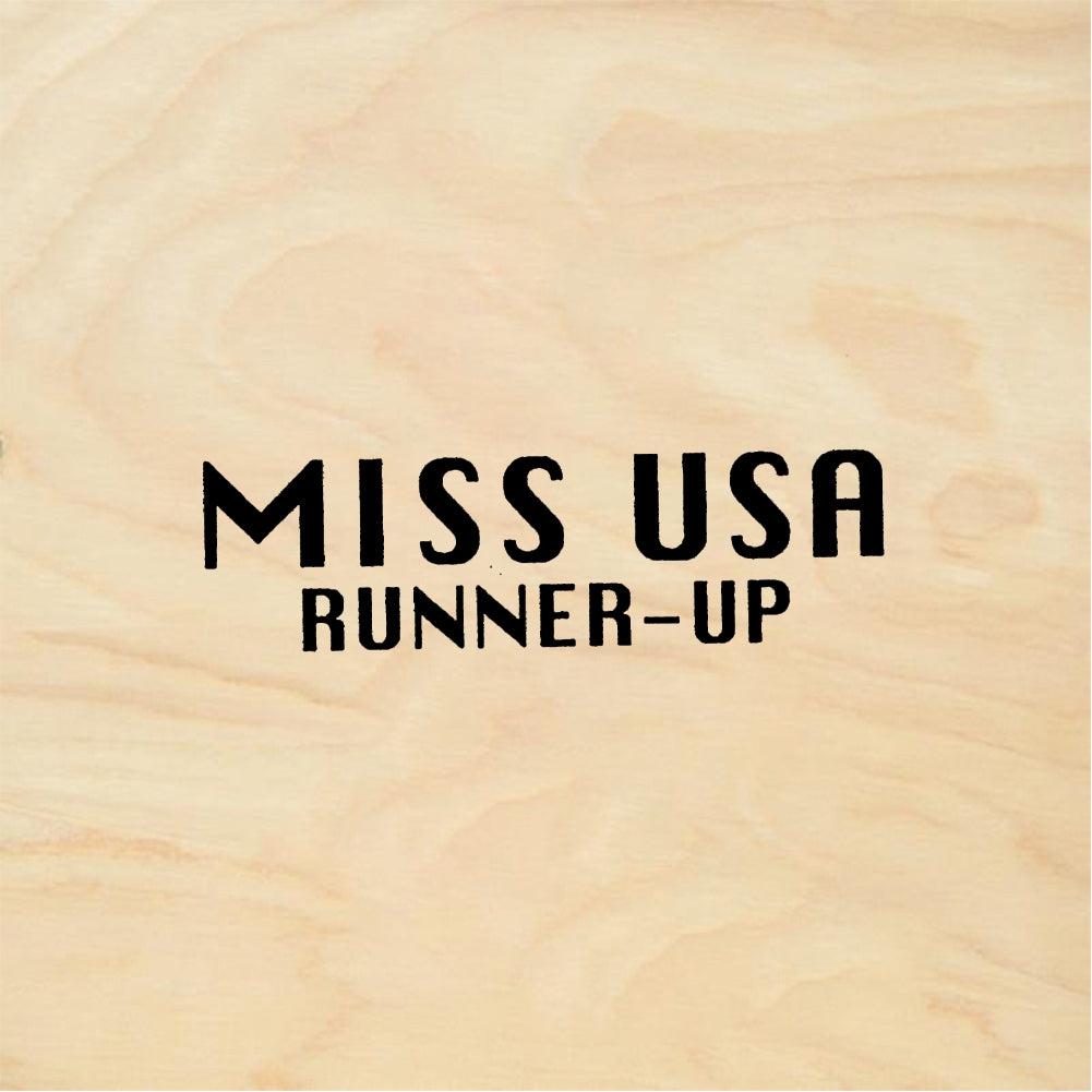 StampaFe MISS RUNNER-UP Miss Runner Up - Rubber Stamp 2 x 0.75