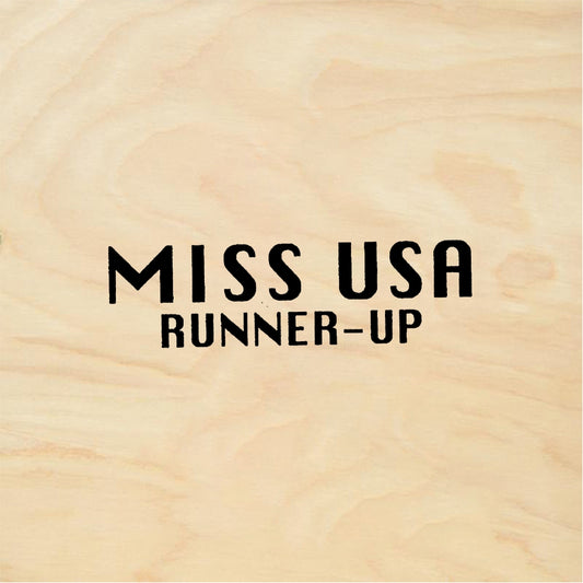 StampaFe MISS RUNNER-UP Miss Runner Up - Rubber Stamp 2 x 0.75