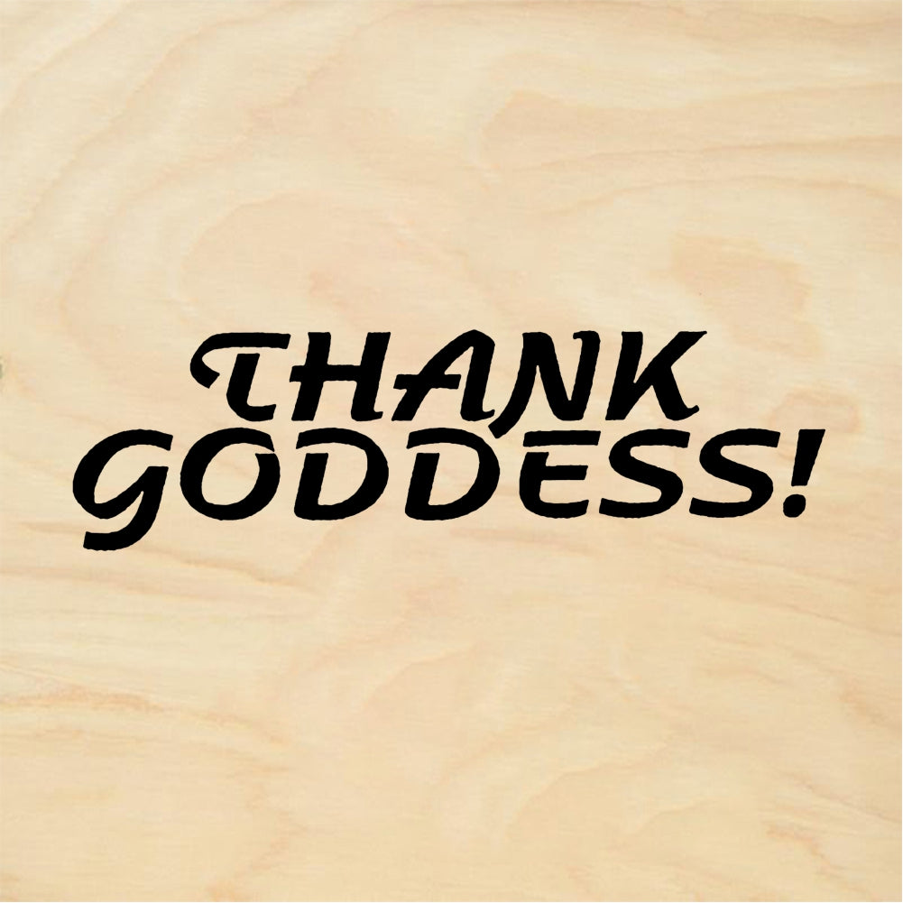 StampaFe THANK GODDESS! - Rubber Stamp 1.25 x 0.25
