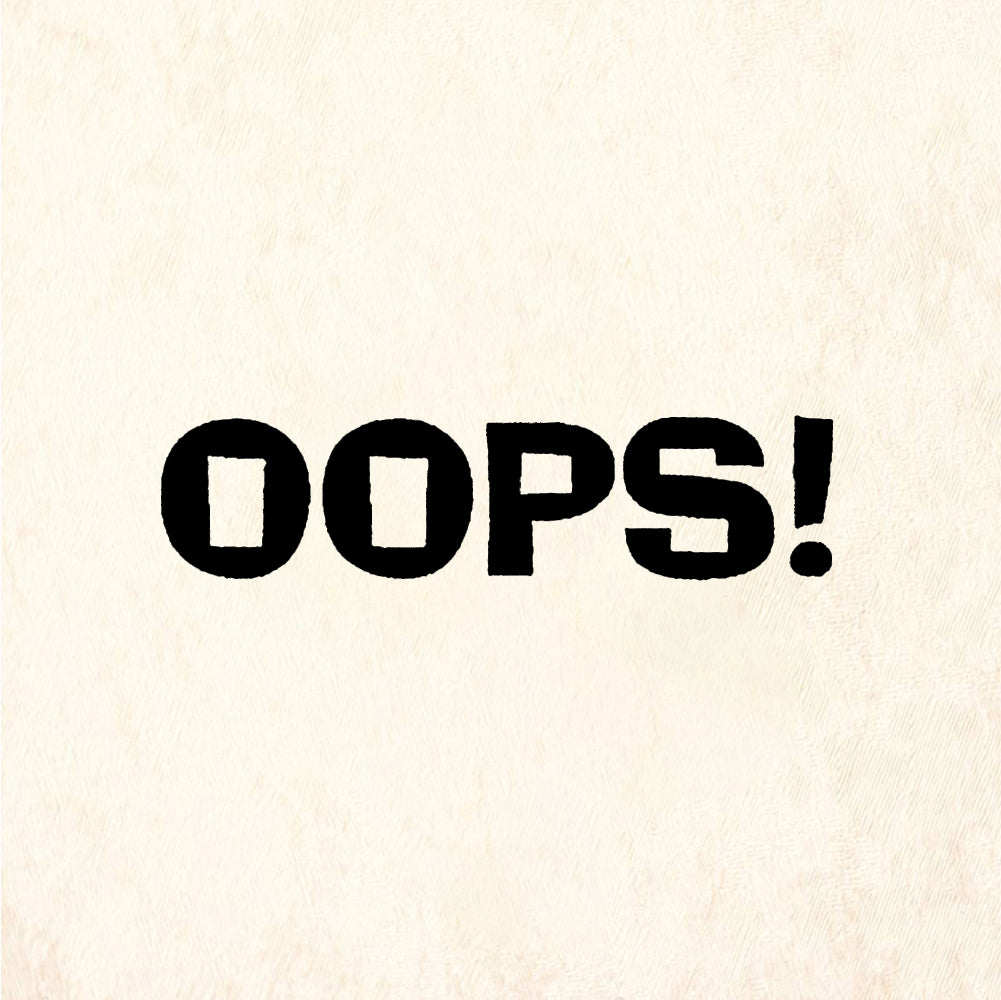StampaFe OOPS! big Oops - Rubber Stamp 2.25 x 0.75