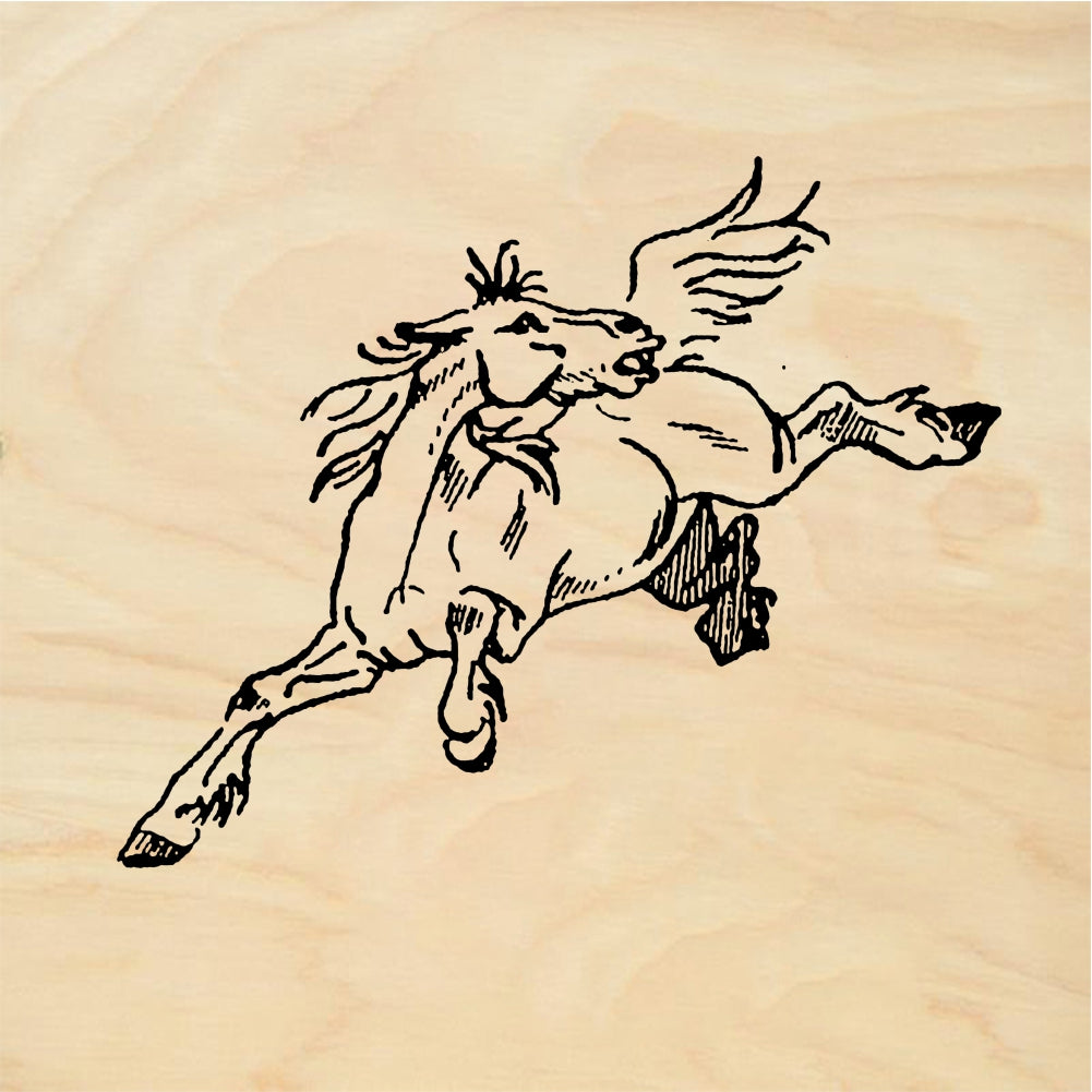 StampaFe Leaping horse - Rubber Stamp 1.5 x 1.25