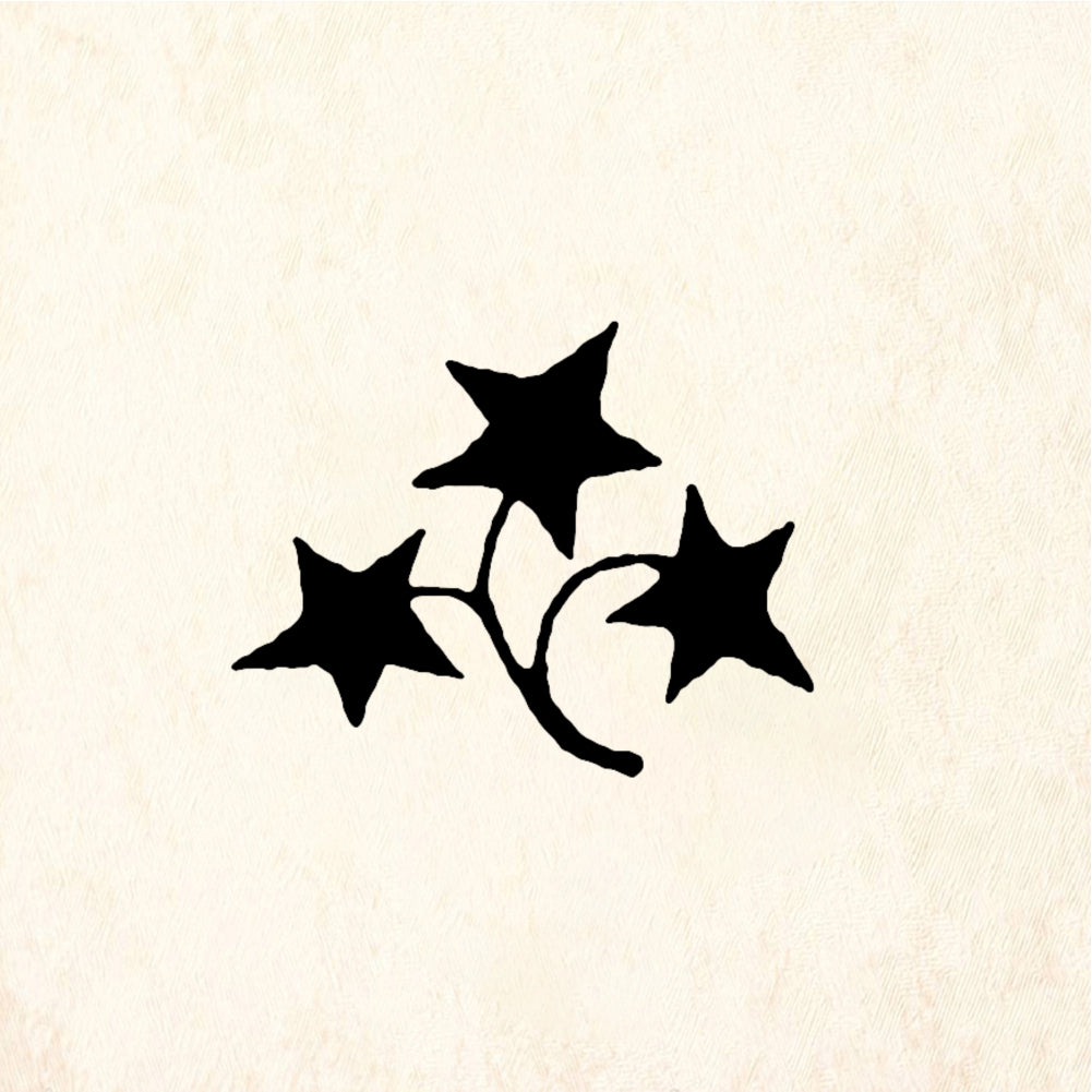 StampaFe Starflower doodad - Rubber Stamp 1.25 x 0.5