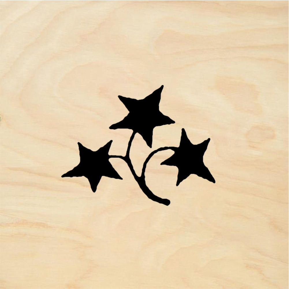 StampaFe Starflower doodad - Rubber Stamp 1.25 x 0.5