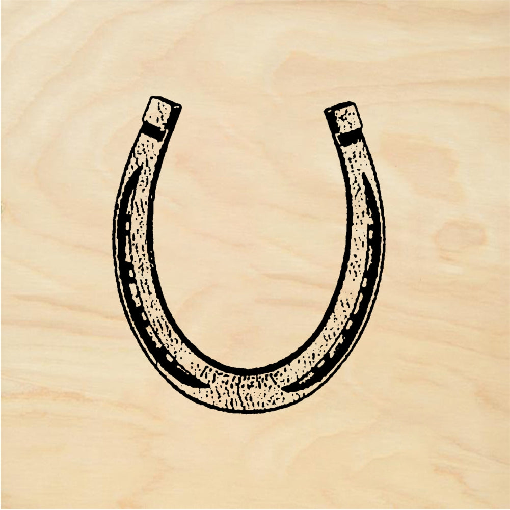 StampaFe Large Horseshoe Western Rubber Art Stamp
