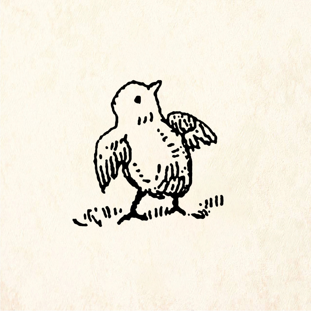 StampaFe Chick, wings out Chick Wings Out - Rubber Stamp 0.75 x 0.5
