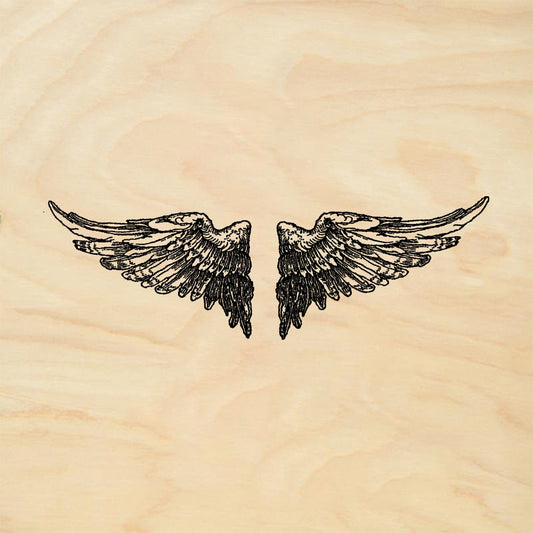 StampaFe Wing set, large. - Rubber Stamp 2.5 x 1
