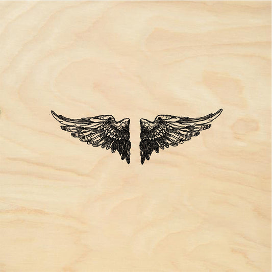 StampaFe Wing set, small. - Rubber Stamp 1.5 x 0.75