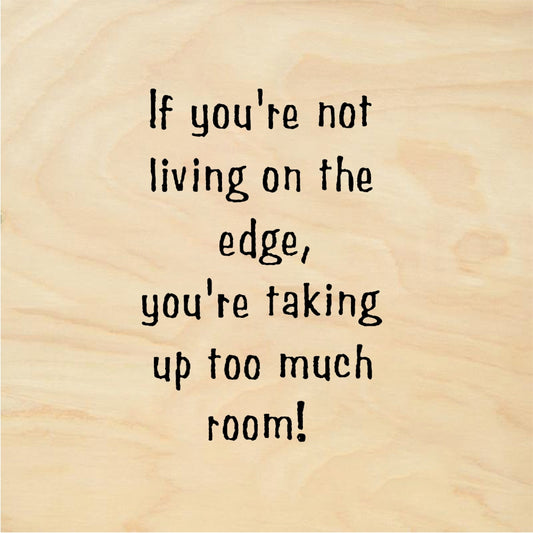 StampaFe Living on the edge Living On Edge - Rubber Stamp 1 x 0.75