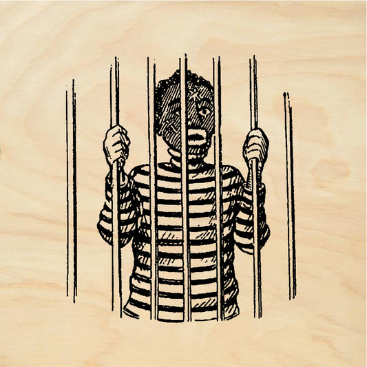 StampaFe Jailbird - Rubber Stamp 1.25 x 1.5