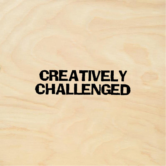 StampaFe CREATIVELY CHALLENGED - Rubber Stamp 1.25 x 0.25