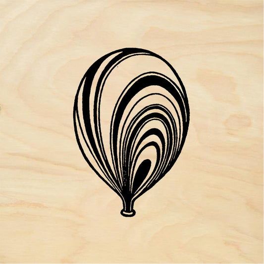 StampaFe Balloon - Rubber Stamp 1.25 x 1.75