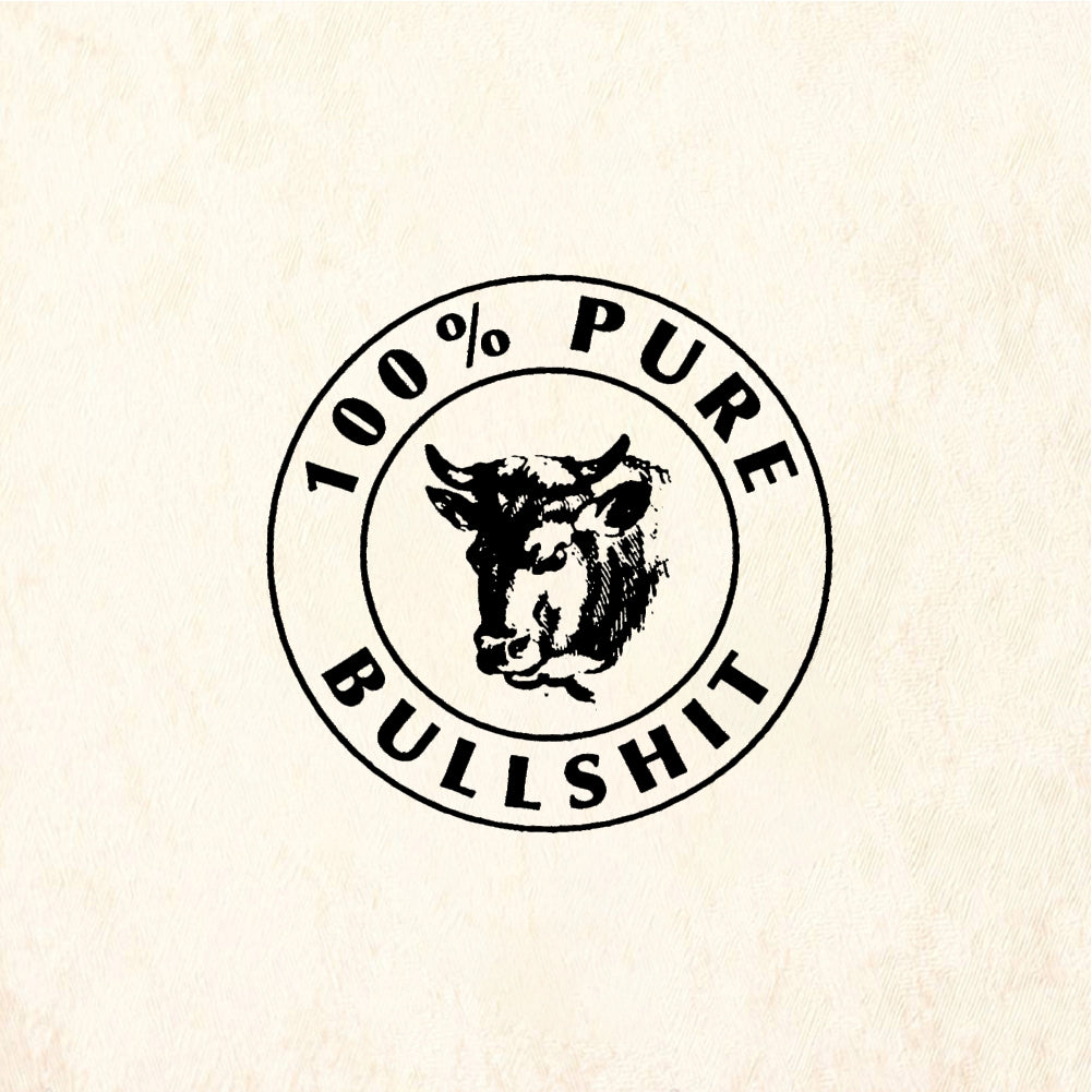 StampaFe 100% PURE BULLSHIT - Rubber Stamp 1.5 x 1.25