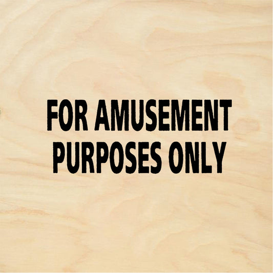StampaFe FOR AMUSEMENT PURPOSES ONLY - Rubber Stamp 2 x 0.75