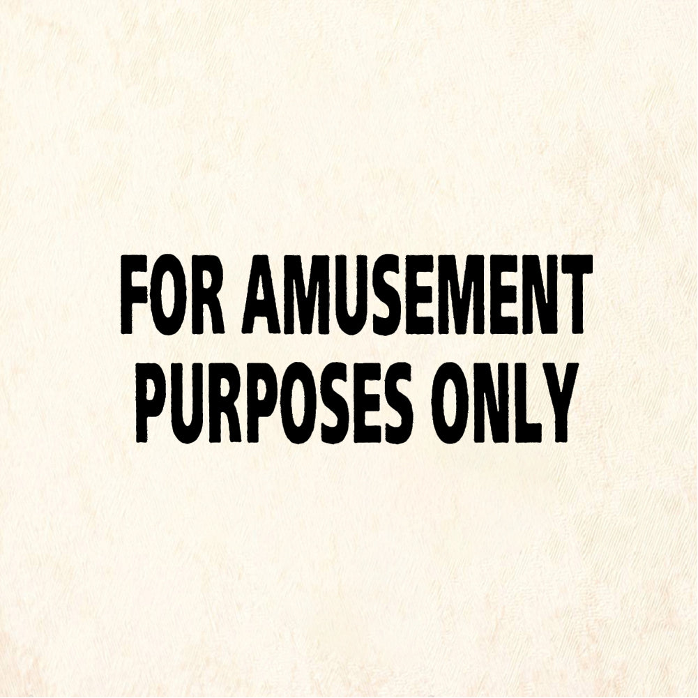 StampaFe FOR AMUSEMENT PURPOSES ONLY - Rubber Stamp 2 x 0.75